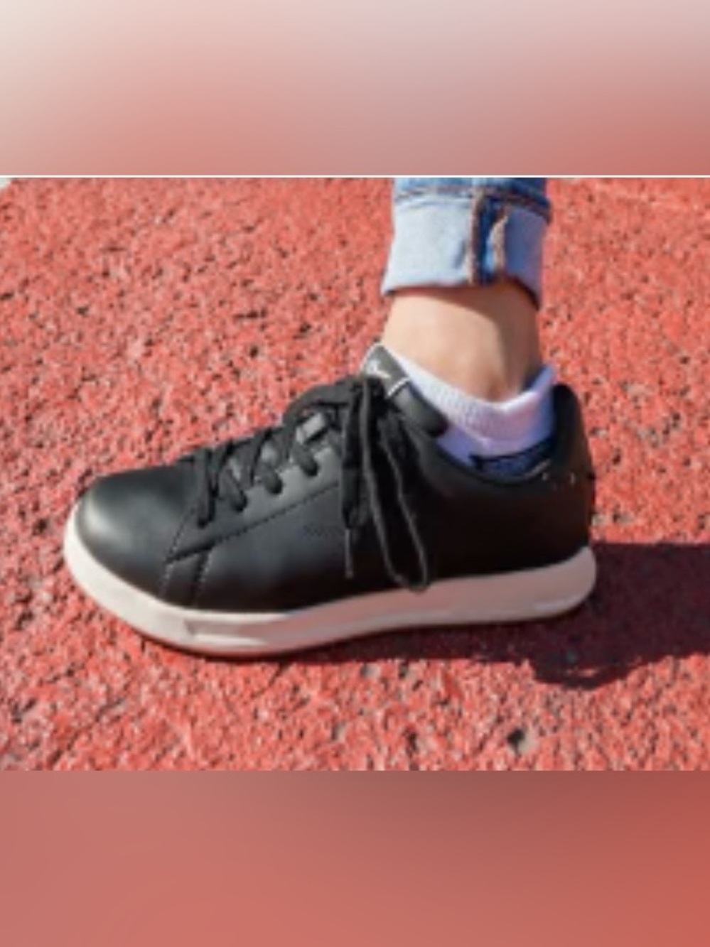 KURU Roam Classic Court Black Leather Sneakers size 8.5
